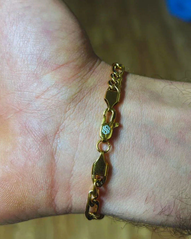 PULSERA FIGARO  5MM - ORO