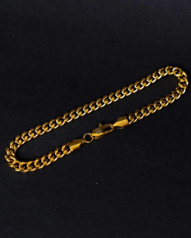 PULSERA CUBANA 6MM - ORO